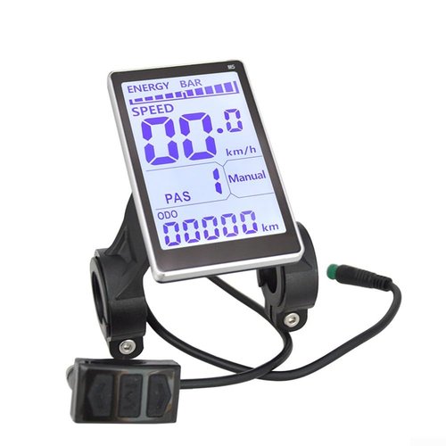 Electric Bike LCD Display Meter,24V 36V 48V 60V Speedometer Control Panel For E-Bike Scooter With ABS Shell,Waterproof Cable M5 LED Screen