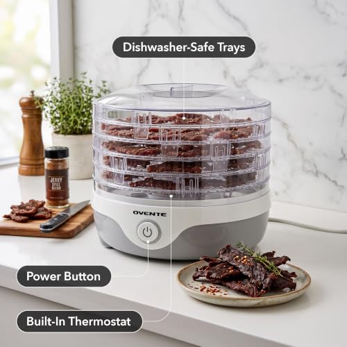 Food Dehydrator Machine with 5 Stackable Trays 240W Kitchen Appliance