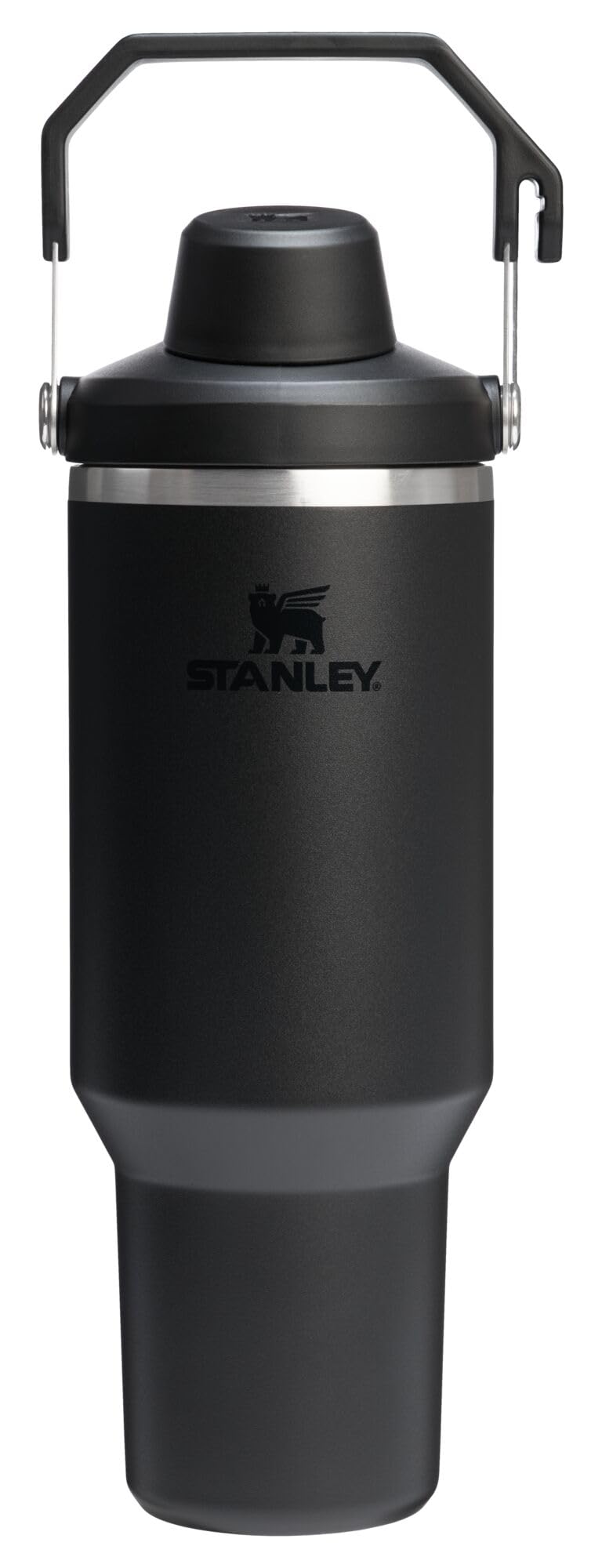 Stanley IceFlow 2.0 Fast Flow Tumbler with Handle 40 oz | Twist On Angled Spout Lid | Leakproof Water Bottle | Insulated Stainless Steel | BPA-Free | Black 2.0