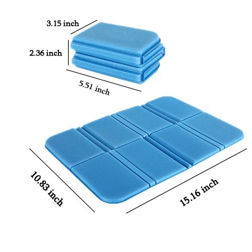 Foldable Waterproof Foam Seat Cushion, Portable Sit Pad for Camping, Picnic, Hiking, Outdoor Festival & Stadium, Blue
