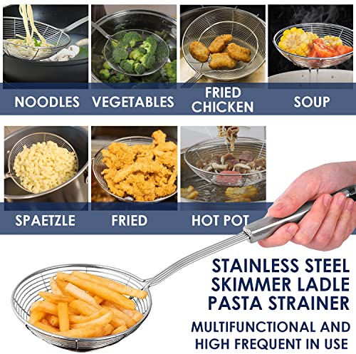 Stainless Steel Spaetzle Maker Set with Strainer and Comfort Handle - German Pasta Dumpling Tool