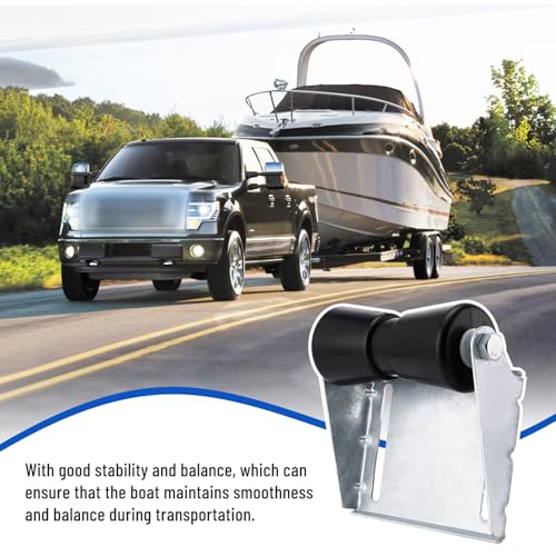 8-Inch Boat Trailer Rollers with Brackets Keel Assembly Kit