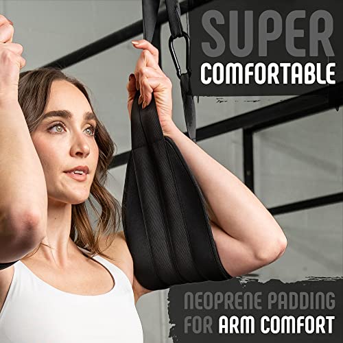 Green Hanging Ab Straps for Pull Up Bar 2 Pack - Leg & Knee Support Sling, Workout Fitness Equipment