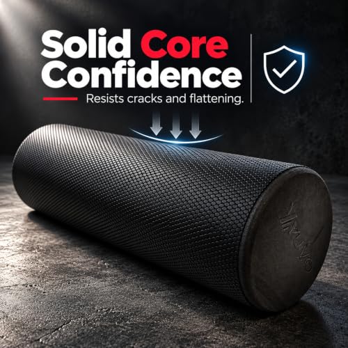 6-in-1 Foam Roller Set - 18 Inch High Density Trigger Point Back Massage