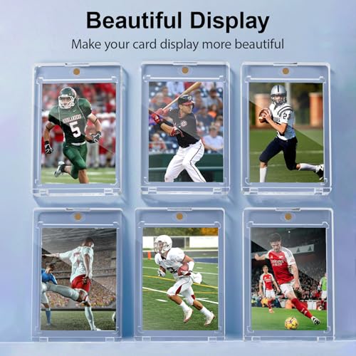 25 Pack Thick Magnetic Card Holders - 130PT Clear Display Protectors