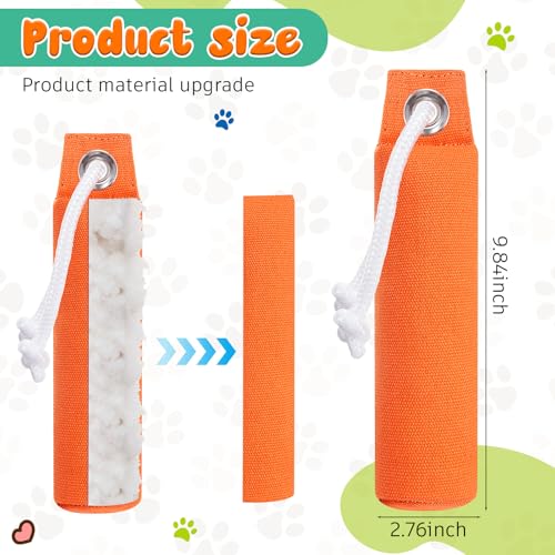 Dog Training Dummy Set with Canvas and Float Toys - Bright / Black & White Dove Variation