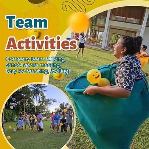 Granny Pants Yard Game, Granny Pants Outdoor Game with Bouncy Balls, Giant Outdoor Recreational Tossing Games, Team Relay Family Reunion Party Field Game Set（Blue）