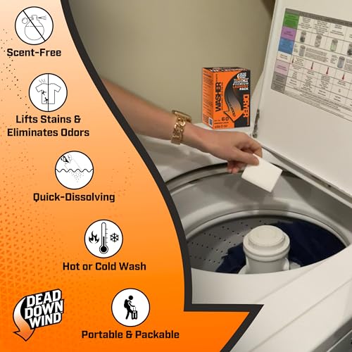 Unscented Laundry Detergent Sheets for Up to 60 Loads - Scent-Free & Stain Remover