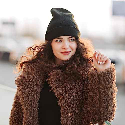Glooarm Beanie for Men Women Knit Winter Hats Beanies Warm Slouchy Unisex Cuffed Beanies Skull Caps