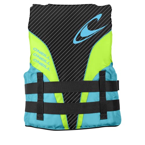 O'Neill Women's Superlite USCG Life Vest,Black/Turquoise/Lime:Turquoise,S