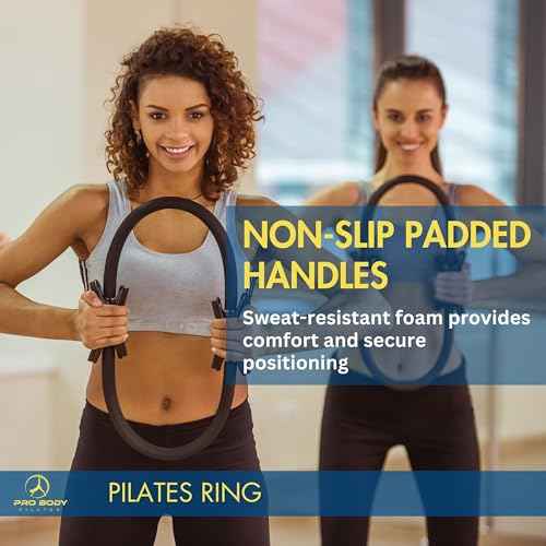 ProBody Pilates Fitness Circle ? 14 Inch Pilates Ring for Focusing on Toning Inner Thighs, Arms, and Core