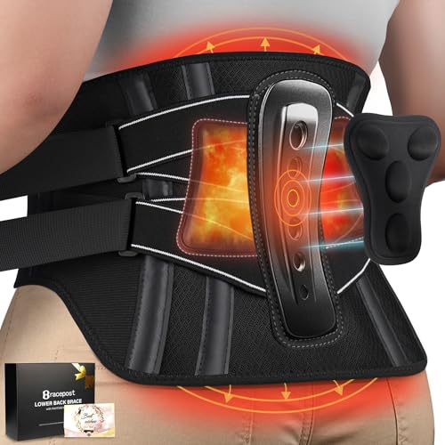 Back Brace for Lower Back Pain Women Men XXL 49.5-59.5 Inch Waist Support Hot Cold Therapy