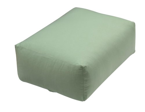 Wellrox Yoga Rectangular Bolster Pillow, Yoga Bolster for Restorative Yoga - 100% Cotton Cover, Firmness & Stability – Yin Yoga and Prenatal Meditation Yoga Pillow - Removable Washable Cover (Green)