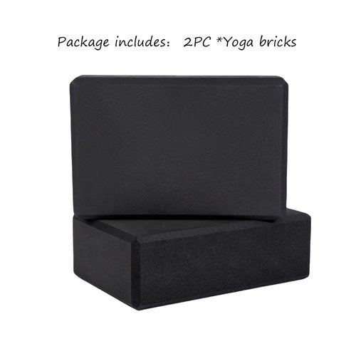 Yoga Blocks 2 Pack, Lightweight Premium EVA Foam Yoga Blocks, Non Slip Supportive Foam Blocks Yoga Prop Accessories for Yoga, Pilates, Stretching and Meditation, Women Men Yogi Beginners (Purple, 9*6*3 inch)