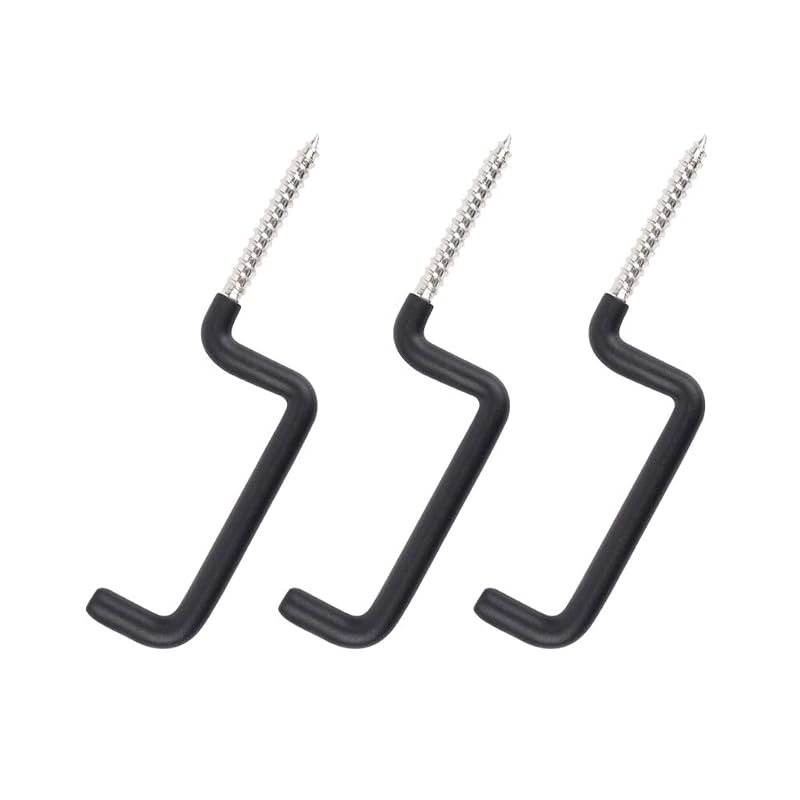 Archery Bow Hook Set 6pcs Real Tree Steel Hangers Outdoor Gear Holder Black