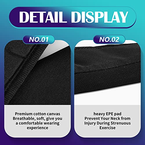 Taiyin 2 Pcs Winter Hockey Neck Guard Sports Cut Resistant Neck Guard Collar Protector for Youth Adult Paintball Ice Hockey Protective Gear, Black