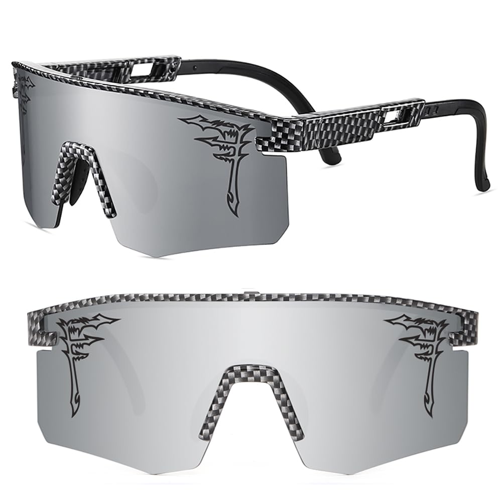 ACEXPNM Two Sizes Baseball Sunglasses For Adults and Youth Boys Girls Kids UV400 Men Women Outdoor Sports Sun Glasses (CY16)