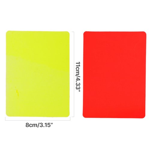 ZIRANU Football Redness Yellow Card Set Sports Football Referee Redness Yellow Card Set Soccer Warning and Ejection Cards Set
