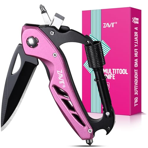Multitool for Women - 6-in-1 EDC Pocket Knife with Bottle Opener & Screwdriver