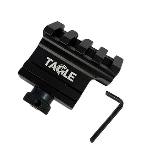Tacgle Tactical 45 Degree Angle Offset 4 Slot Side Rail Scope Mount Sight Rail Picatinny