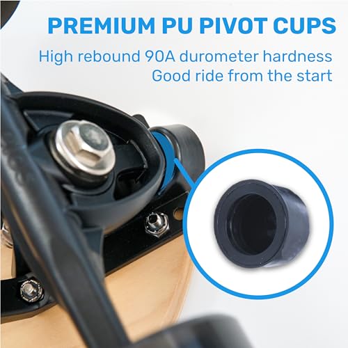 ELOS Skateboard Pivot Cups Set - 6 Pcs Durable Replacement Bushings
