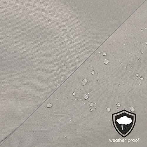PYLE Boat Cover, Boat, Boat Covers, Heavy Duty Trailerable Waterproof Marine Grade Polyester, Fits Pontoon/Deck Boats 21-24 ft, Beam Width up to 94", Includes Storage Bag, Gray, 300D PU Coated