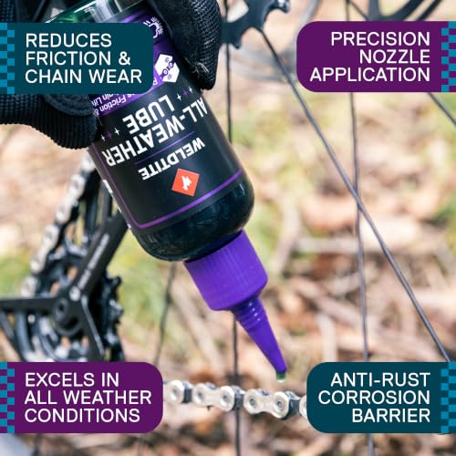 All-Weather Bike Chain Lubricant 3.38 Fl oz - Waterproof Bike Maintenance
