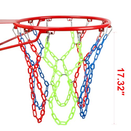 Colorful Indoor Outdoor Basketball Net Replacement 12 Loops Universal Fit