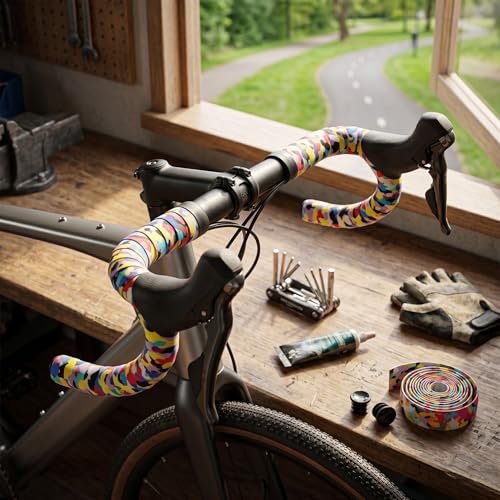 Shock Absorbing Bicycle Handlebar Tape for Road Cycling Comfort