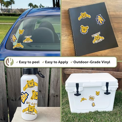 North Carolina A&T Aggies Sticker Decal 8.5 x 11 Inches - College Spirit Vinyl Sticker Sheet