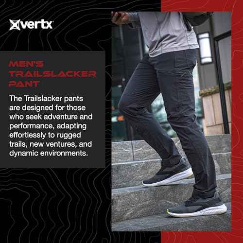 Vertx Men's Trailslacker Pant, CCW Tactical Outdoor Gear, 11 Pockets, Moisture-Wicking