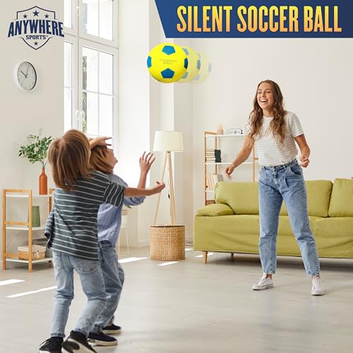 Silent Indoor Soccer Ball - 8-Inch Airless Foam Training Ball