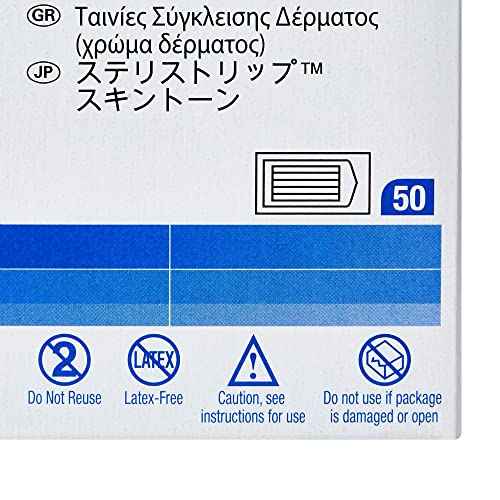 Steri-Strip Closure Flexible Skin Strip .5 x 4 Sterile B1557, 50 Ct