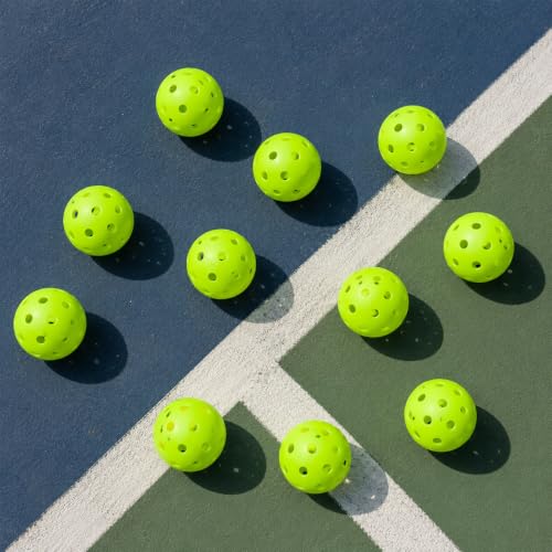 Green Plastic Baseball Practice Balls 12 Pack with Drawstring Bag - Lightweight Soft Training Balls