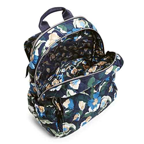 Vera Bradley Women's Performance Twill Campus Backpack, Immersed Blooms, One Size