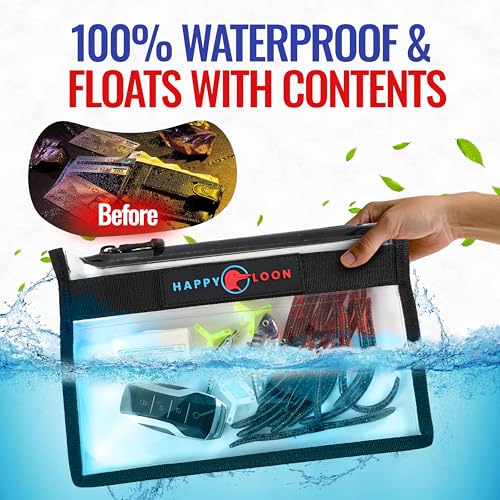 Waterproof Fishing Tackle Bag Set - Floating Marine-Grade Storage, 2 Medium Bags