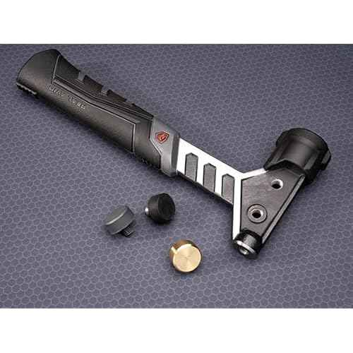 Real Avid Armorer's Master Hammer & Accu-Punch 11-Piece Pin Punch Set - 20 Ounce 9.5" Hammer W/ Soft Blow Hammer Head, Steel, Rubber & Brass Head