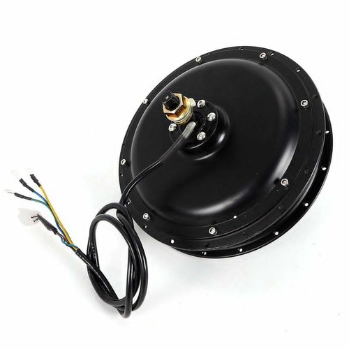 Rear Wheel Motor, 48V 1500W Electric Hub Motor 500rpm Brushless Gearless Threaded Hub Motor for 20-28" Conventional Bikes and Rear Wheels with Dropouts of 5.31Inches