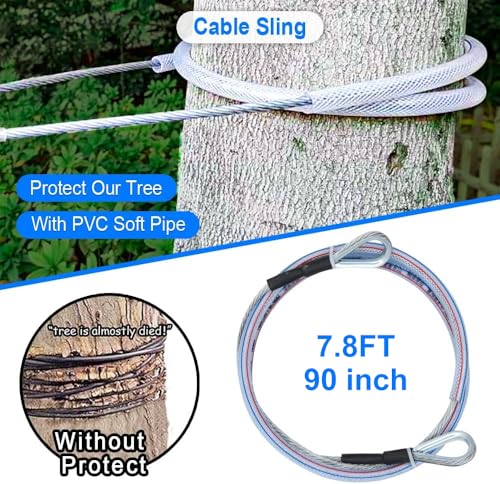 X XBEN 65FT Backyard Zip Line Kit for Kids & Adults - Safe Outdoor Recreation