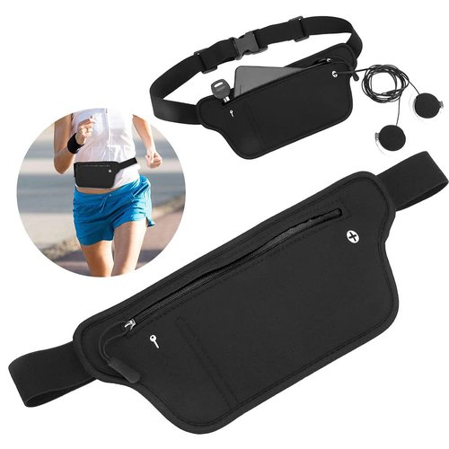 Neoprene Outdoor Sport Running Waist Bag Pack with Close Fitting Design to Store Phone and Wallet