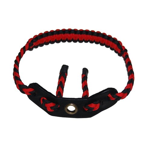 Huntingdoor 5 PCS Leather Bow Yoke with Metal Grommet Bow Sling Strap Leather Yoke Bracket Mount for Compound Bow Wrist Sling Black/Brown (Black)