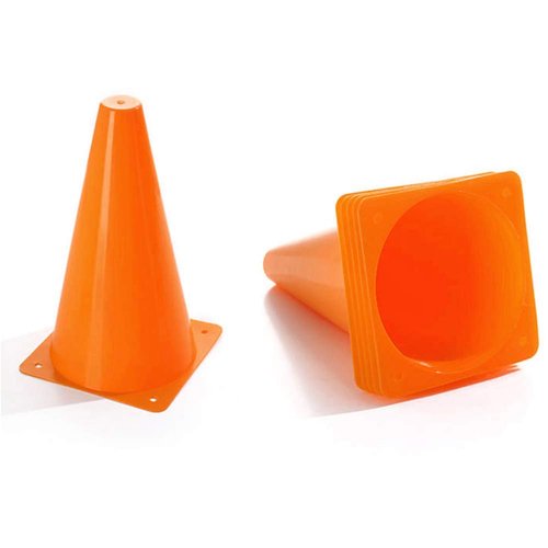 YOQXHY Soccer Cones (7 Inch 25 Pack), Agility Training Sports Cone Plastic with Carry Bag for Kids Football Basketball Drills Field Markers, (Orange)
