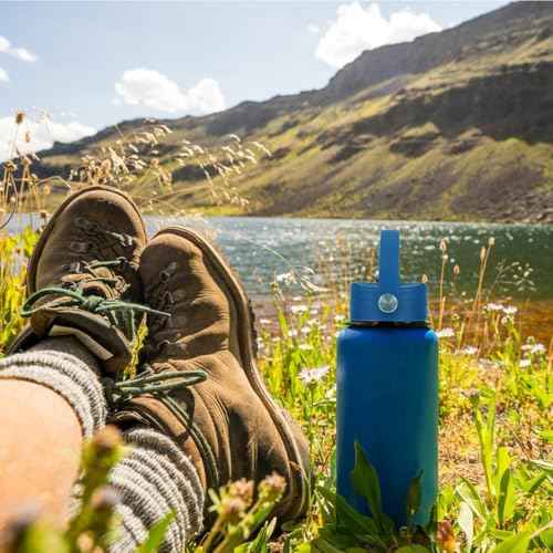 lids with Straw for Hydroflask Wide Mouth Water Bottle 32oz 40oz, Compatible With Takeya Wide Mouth Bottle, Replacement Cap Straw Cap With Big Nozzle, Lid with Straws and Brush with Flexible Handle