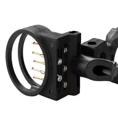 5 Pin Archery Bow Ambidextrous Sight - Quicker Sight Acquisition Pin Guard-Archery Hunting Moving Bow Sight