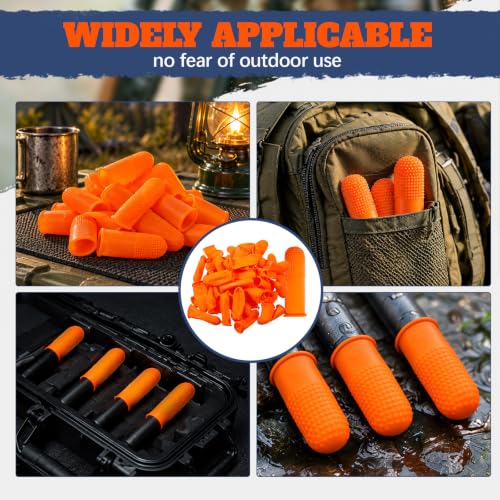 80 Pcs Latex Dust Covers for Equipment - Orange, Stretchable Protective Covers
