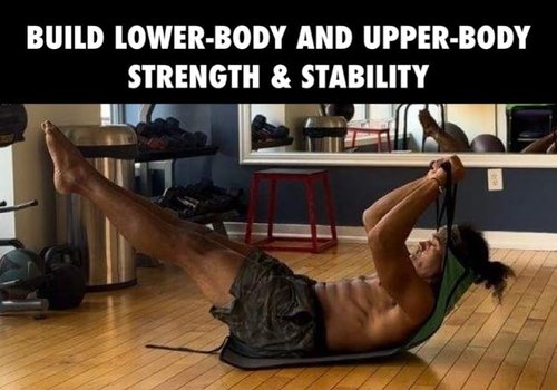 Abs2Go Core and Abs Resistance Trainer with Head, Neck and Back Support, Lightweight & Portable, Home Gym Equipment or Travel Workouts