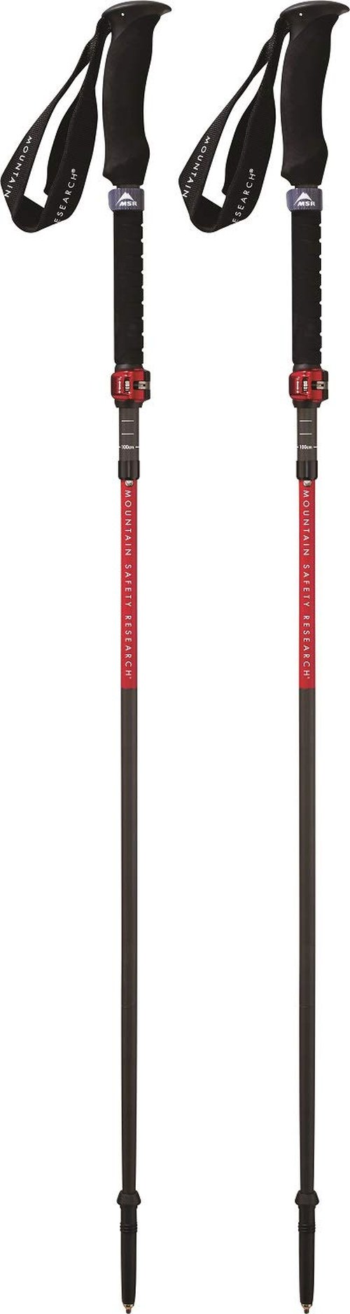 MSR Dynalock Ascent Carbon Backcountry Poles, 100-120cm