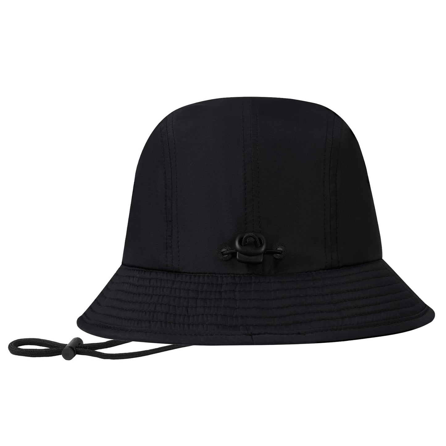 BASSDASH UPF50+ Fishing Bucket Hat for Men Women Lightweight Water Resistant Packable Outdoor Summer Sun Hats FH13 Black
