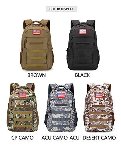 4land Camouflage Backpack for Boys 40L Army Bookbag - A-jun Variation