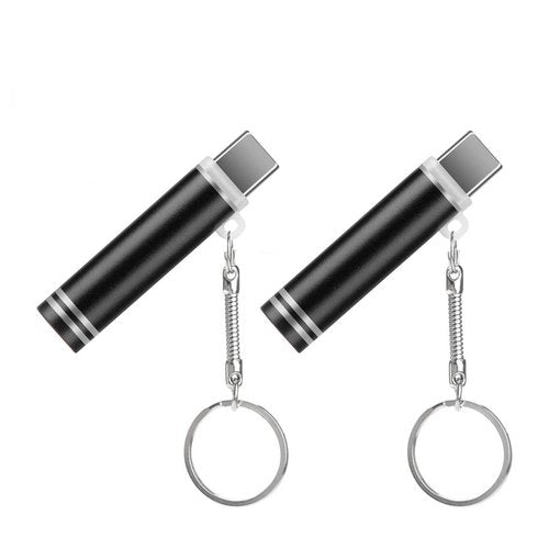 Blowing it II Electric Lighter USB C, Windproof Waterproof Lighter for Phone, Plug in Phone and Blow to Work, No Need Charging, ONLY for Smart Phone with USB-C Port【Pack of 2, Black】